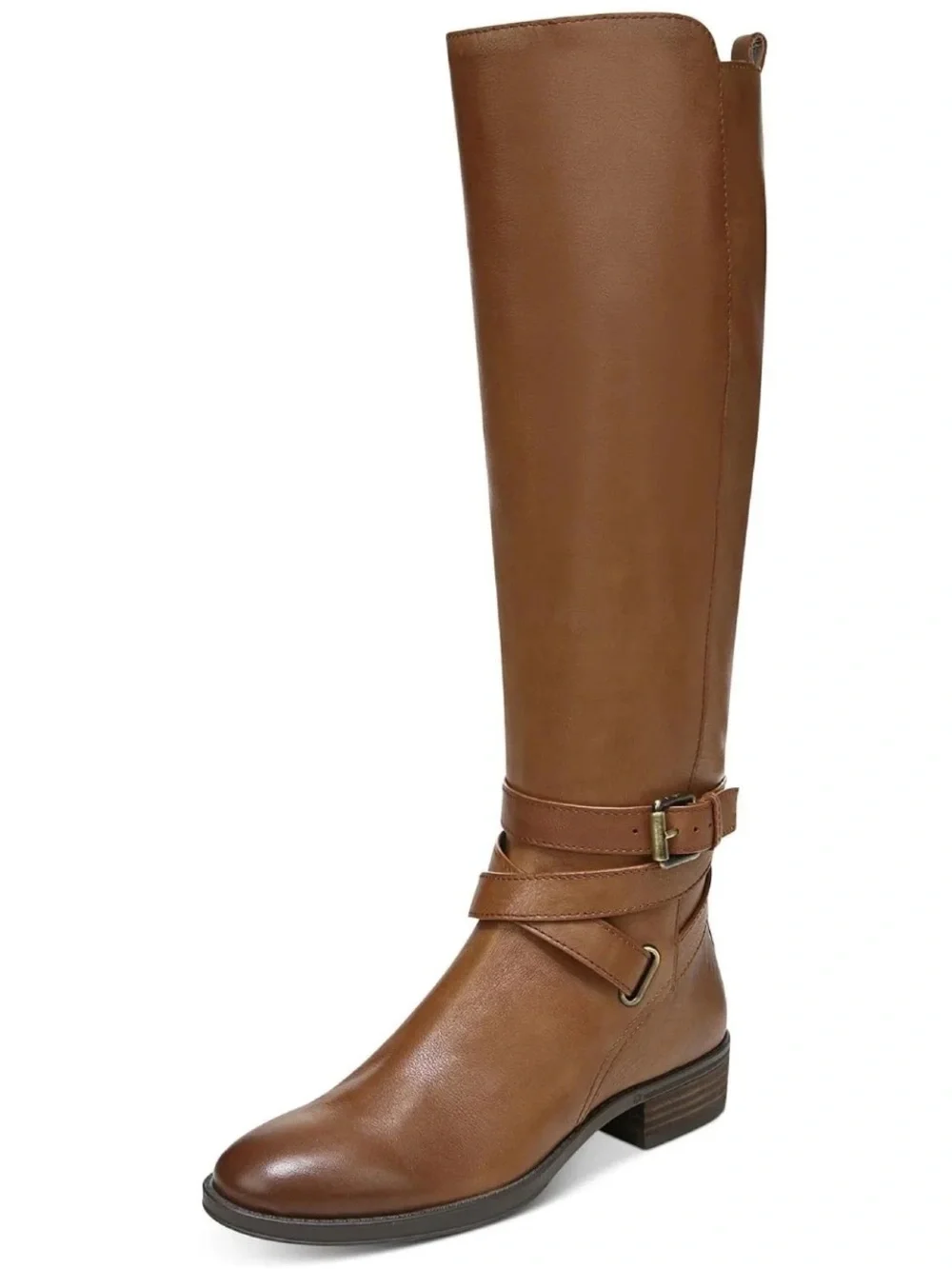 Sam Edelman Tall Leather Boots Size 5.5 Pansy Whiskey Brown New in Box